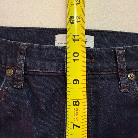 LOFT Women's Stretch Modern High Waist Blue Denim Skinny Ankle Jeans Size 28 - Picture 9 of 11